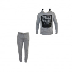 Trening Nike - Conic de bumbac, Black and White Ed. - Gri - M/L foto