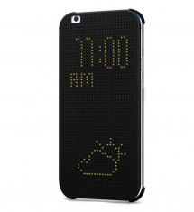 Husa Htc Desire 820 820S dot view flip case neagra afiseaza diferite functii NOU foto