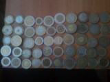 Lot 50 monede bimetalice:Filipine,Polonia,Ecuador,Portugalia,Dominicana,Mexic,Singapore,Franta,Bulgaria,Ungaria,Rusia,Kenia,Argentina,Hong Kong,Italia