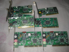 Lot 10 placi pci modem si retea foto