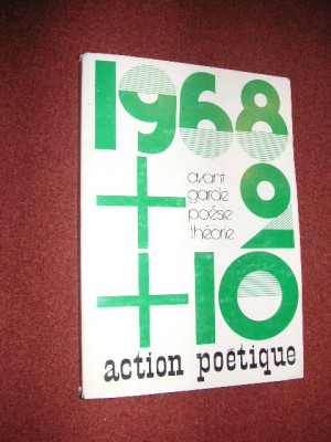 Action poetique n&amp;deg; 82 83 - avant-garde, poesie, theorie foto