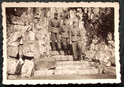 FOTOGRAFIE GERMANIA NAZISTA MILITARI GERMANI IN UNIFORMA NR. 2 - 9 x 6 cm ** foto