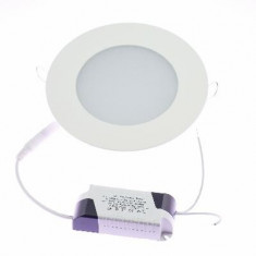 Panou Spot LED Rotund Slim 12W Lumina Alba Diametru montare 130 mm foto