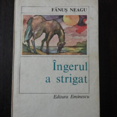 INGERUL A STRIGAT [roman] -- Fanus Neagu - 1973, 292 p.