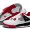 Adidasi Nike Air Jordan 4 Retro Red White Black