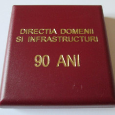 MEDALIA DIRECTIA DOMENII SI INFRASTUCTURI M.A.N. 90 ANI 1920-2010