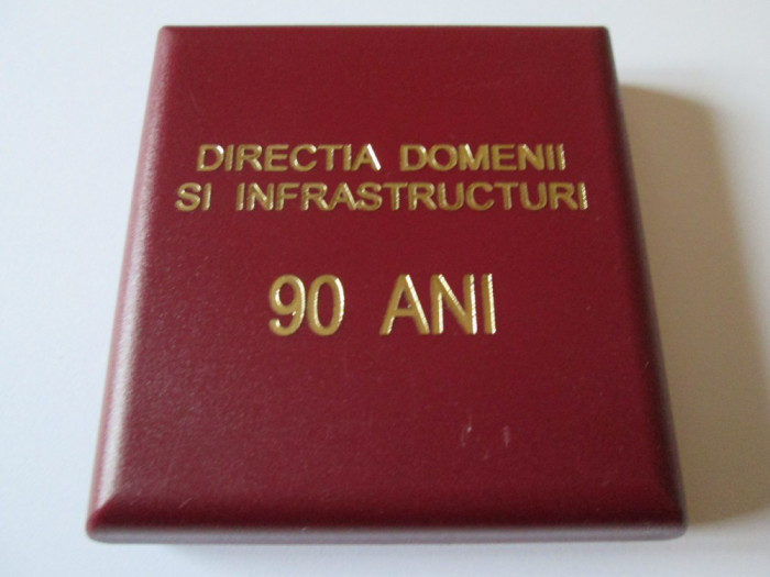 MEDALIA DIRECTIA DOMENII SI INFRASTUCTURI M.A.N. 90 ANI 1920-2010