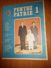 revista pentru patrie ianuarie 1987 -mesajul lui ceausescu de anul nou foto