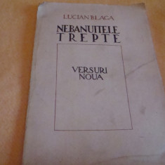 Lucian Blaga - Nebanuitele trepte-Versuri - Sibiu, ed Dacia Traiana-prima editie