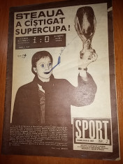revista sport februarie 1987 ( steaua a castigat supercupa europei ) foto