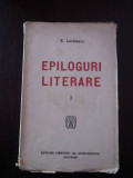 EPILOGURI LITERARE - E. Lovinescu - 1919, 131 p., Alta editura
