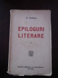 EPILOGURI LITERARE - E. Lovinescu - 1919, 131 p.