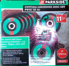 Set 11 discuri flex/polizor mic, marca Parkside, diametru 125 mm foto