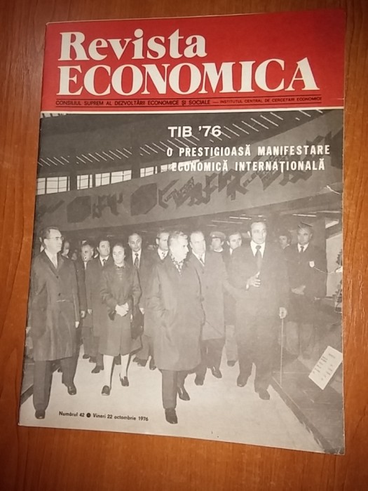 revista economica 22 octombrie 1976 (produsele romanesti la TIB &#039;76 )