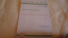 Mitropolitul Dosoftei - Psalmi in versuri - editie scolara ingrijita de D. Murarasu - interbelica foto