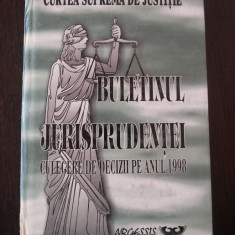 BULETINUL JURISPRUDENTEI - CULEGERE DE DECIZII PE ANUL 1998 - 1999, 549 p.