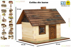 Set constructie casuta casute traditionale din lemn COLIBA log walachia lego foto