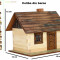 Set constructie casuta casute traditionale din lemn COLIBA log walachia lego