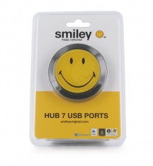 Hub usb 7 porturi Smiley Original foto