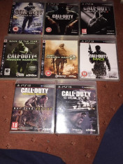 Vand 7 jocuri CALL OF DUTY PS3 / Playstation 3 : Ghosts , Black Ops etc foto