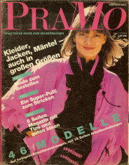 Revista moda PRAMO, Nr.11/1990, cu insert (tipare) foto