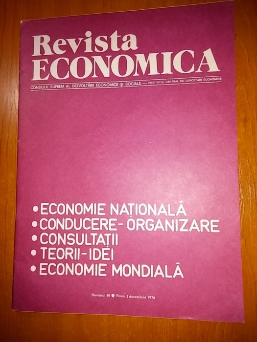 revista economica 3 decembrie 1976
