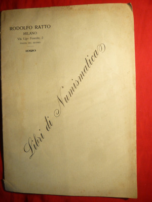 Rodolfo Ratto - Libri di Numismatica - Ed. 1920 - Ed. Milano foto