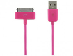 Cablu de date 4WORLD USB 2.0 iPad/iPhone/iPod Pink foto