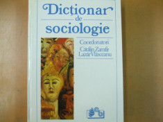 Dictionar sociologie Bucuresti 1993 Catalin Zamfir Lazar Vlasceanu foto