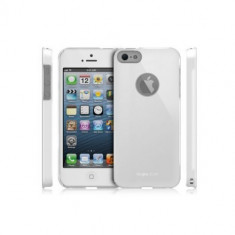 Husa Protectie Spate Ringke Slim White Logo Cut plus folie protectie pentru Apple iPhone 5 / 5S foto