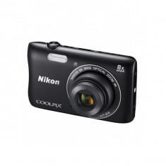 Aparat foto Nikon Coolpix S3700 20.1 Mpx zoom optic 8x WiFi Negru foto