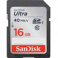 Card Sandisk Ultra SDHC 40Mbs UHS-I U1 16GB Class 10 foto