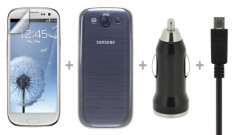 Kit accesorii Blautel STGAS3 4-OK Start Pack pentru Samsung Galaxy S3 GT i9300 foto