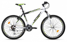 Bicicleta MTB Hardtail Sprint Apolon VB Aluminiu Negru - Alb 24V SPRINT foto