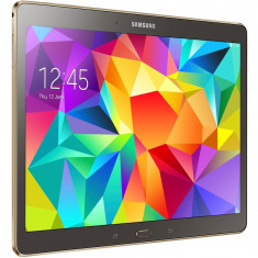 Tableta Samsung Galaxy Tab S T800 MultiTouch Cortex A15 1.9GHz Quad Core plus Cortex A7 1.3GHz Quad Core 3GB RAM 16GB flash WiFi Titanium Bronze foto