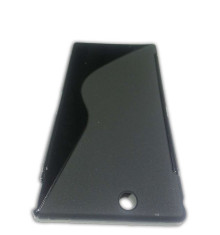 Husa Protectie Spate OEM Sony Ericsson Xperia Z Ultra XL39H S Line silicon neagra foto