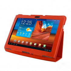 Husa tableta 4World Slim rosie pentru Samsung Galaxy Tab 10.1 foto