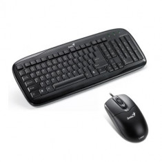 Kit tastatura si mouse GENIUS Kit si Mouse SS C110 Black (Slimstar 110+NetScroll 200 Optical) foto