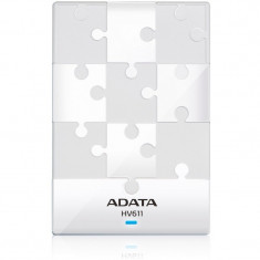 Hard disk extern ADATA HV611 1TB 2.5 inch USB 3.0 Puzzle White foto