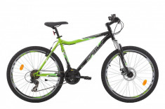 Bicicleta MTB Hardtail Sprint Mistique Otel Verde - Negru 26 Inch SPRINT foto