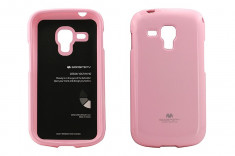 Husa Protectie Spate GOOSPERY YJSAMSDUOROZ My-Jelly roz pentru Samsung Galaxy S Duos / Trend foto