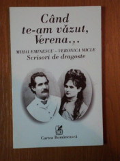 CAND TE-AM VAZUT, VERENA... de MIHAI EMINESCU - VERONICA MICLE foto