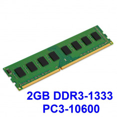 2GB DDR3-1333 PC3-10600 1333MHz , Memorie Desktop PC DDR3 Testata cu Memtest86+ foto
