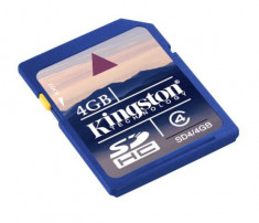 Card KINGSTON SDHC 4GB clasa 4 SD4/4GB foto