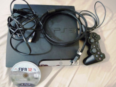 Consola PS3 slim, 320gb, stare buna, nemodata + Fifa 12 - 599.99 lei foto
