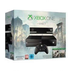 Consola MICROSOFT Xbox ONE 500GB cu joc Assassins Creed Unity si Black Flag foto