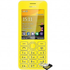Telefon mobil NOKIA 206 Dual Sim Yellow foto
