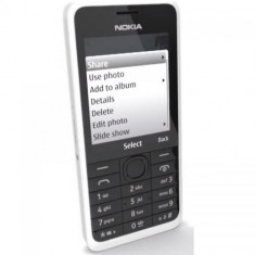 Telefon mobil NOKIA 301 Single Sim White foto