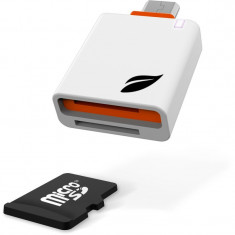 Card reader Leef LACM0WN00E6 Access microSD / microSDHC alb / portocaliu foto