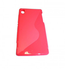 Husa Protectie Spate OEM Sony Ericsson Xperia Z2 S Line silicon rosie foto